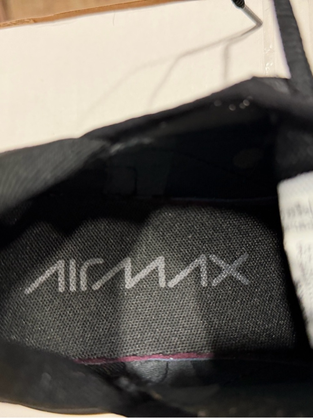 Nike Black/White Air Max 270 Casual Sneakers - Picture 9 of 11